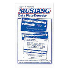 (image for) MUSTANG ID DECODER BOOK - Click Image to Close
