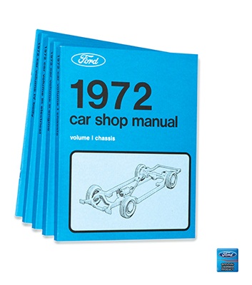 (image for) 1972 SHOP MANUAL - 5 VOLUME SET - Click Image to Close