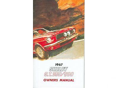 (image for) 1967 SHELBY G.T. 350 / 500 OWNERS MANUAL
