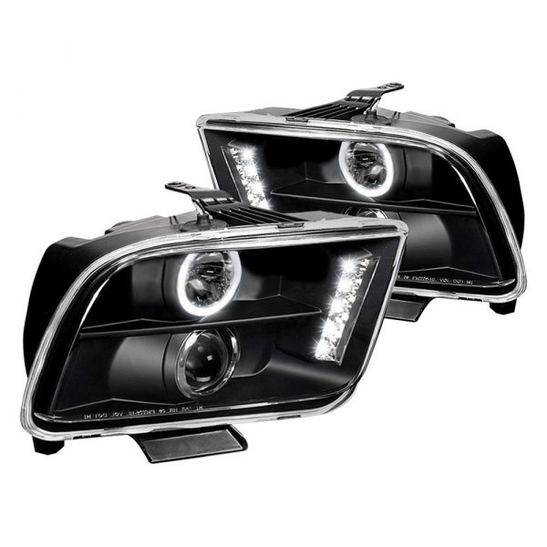 (image for) 05-09 BLACK HALO PROJECTOR HEADLIGHTS W/LEDS