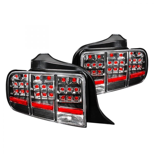 (image for) 05-09 LED TAIL LIGHTS - BLACK - Click Image to Close