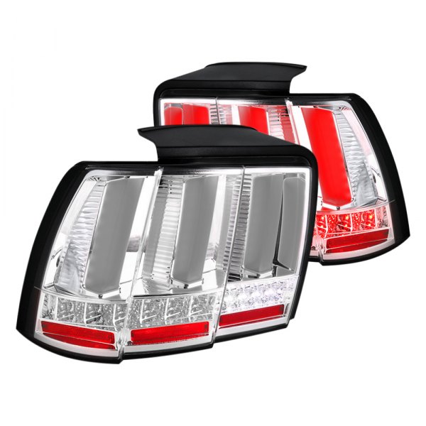 (image for) 99-04 SEQUENTIAL LED TAIL LIGHT - CHROME - Click Image to Close