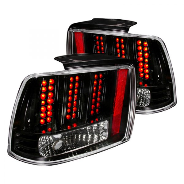 (image for) 99-04 LED TAIL LIGHTS - BLACK - Click Image to Close