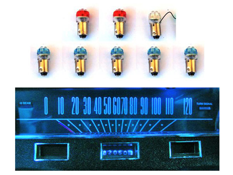 (image for) 64-65 LED LAMPS FOR DASH GAUGES - BLUE - Click Image to Close