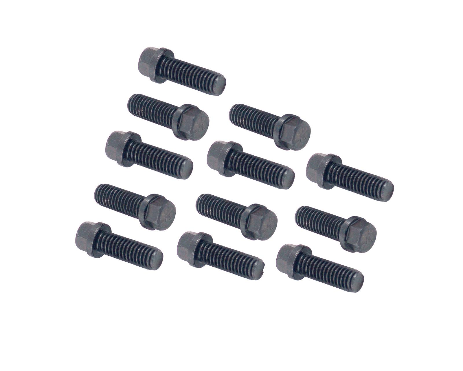 (image for) UNIVERSAL HEADER BOLTS - HEX - BLACK OXIDE 3/8" - 16- 1"- 12 PCS - Click Image to Close