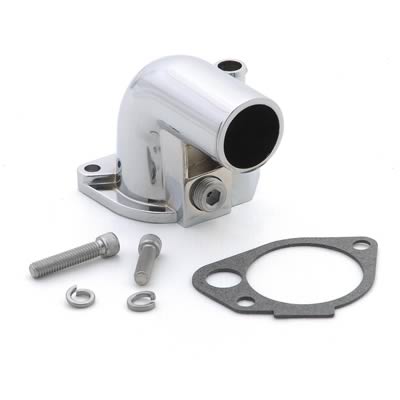 (image for) 5.0 90 DEGREE THERMOSTAT HOUSING - CHROME