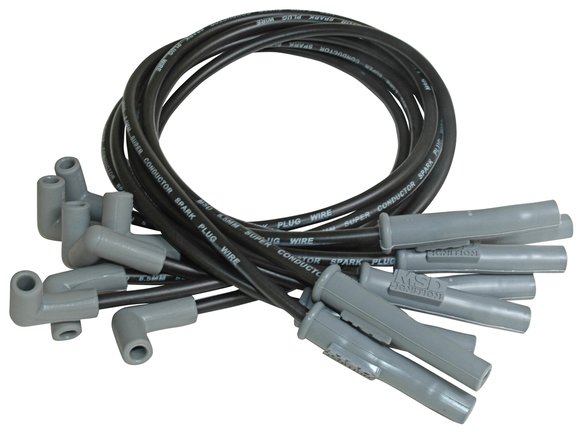 (image for) MSD 8.5MM SUPER CONDUCTOR SPARK PLUG WIRE SET - SB - BLACK - Click Image to Close