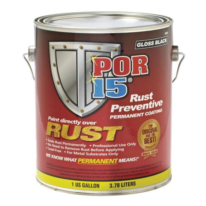 (image for) POR-15 HIGH PERFORMANCE RUST PREVENTIVE COATING GLOSSY BLACK - - Click Image to Close