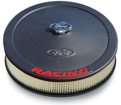 (image for) AIR CLEANER, BLACK FORD RACING 13"ROUND- FORD LOGO, BLUE OVAL WI - Click Image to Close