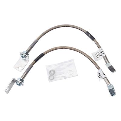 (image for) 68-70 BRAIDED BRAKE HOSES - FRONT PAIR - Click Image to Close