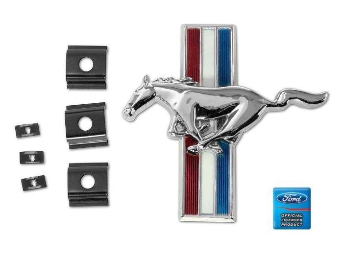 (image for) 66 SHELBY GRILLE EMBLEM W/CLIPS - Click Image to Close