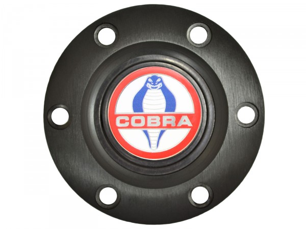 (image for) S6 PREMIUM SERIES HORN BUTTON WITH COBRA EMBLEM - BLACK - Click Image to Close