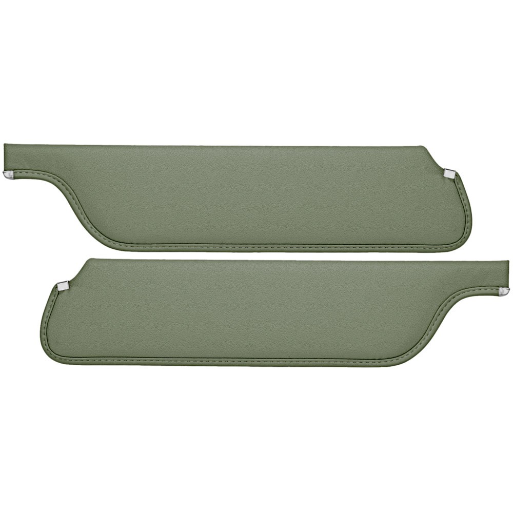 (image for) SUN VISORS 65-66 COUPE/FASTBACK LIGHT GREEN - TMI - Click Image to Close