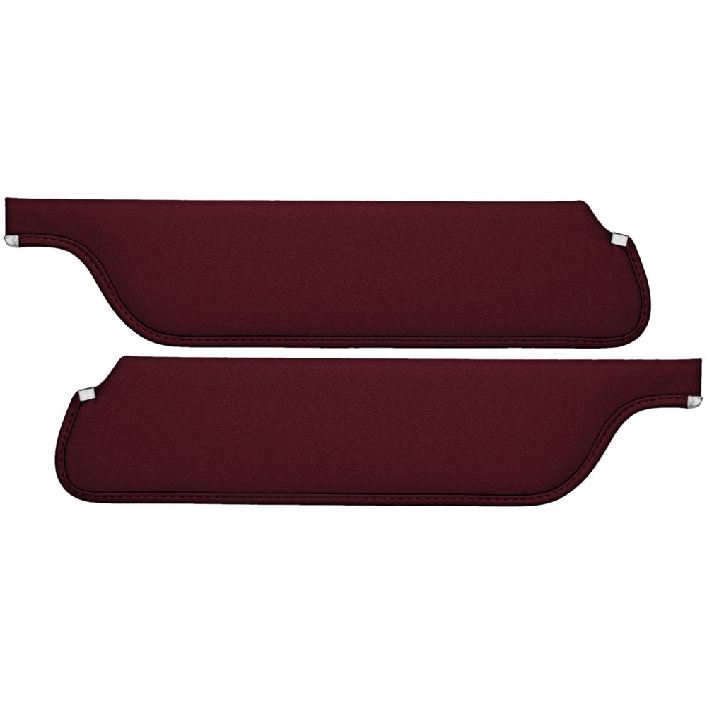 (image for) SUN VISORS 66 COUPE/FASTBACK RED - TMI