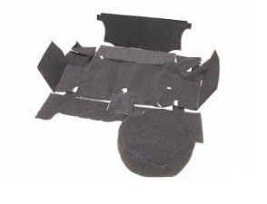 (image for) 67-68 CARPETED TRUNK MAT KIT - BLACK - Click Image to Close