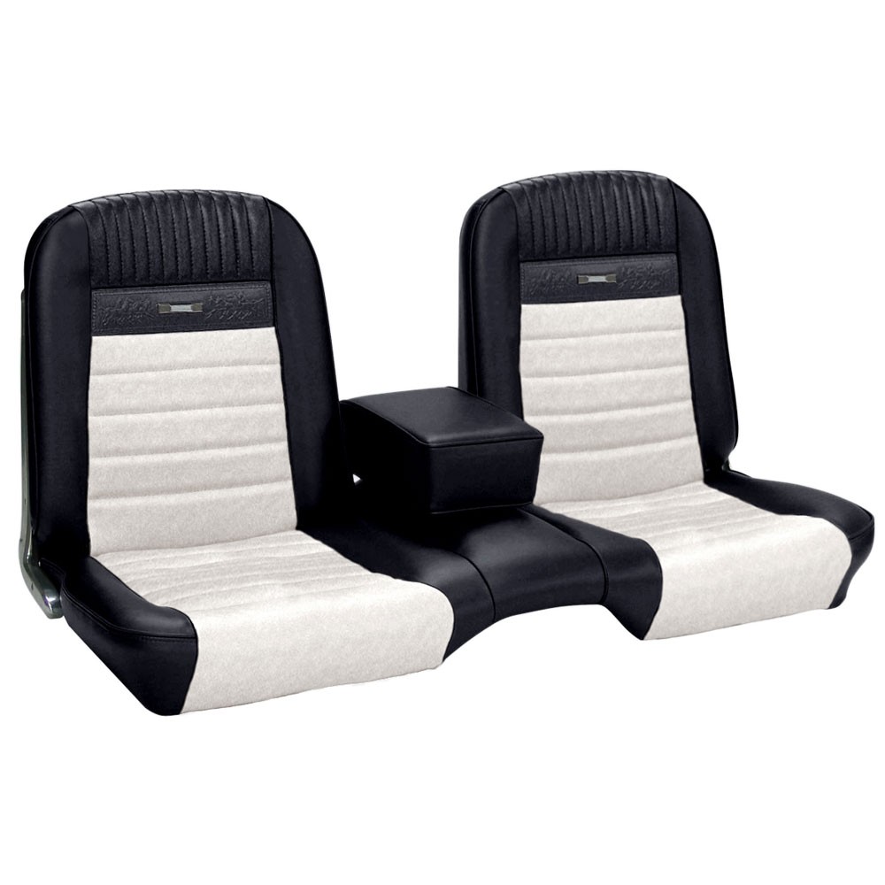(image for) UPHOLSTERY 65-66 PONY COUPE BENCH FULL SET BLACK - TMI - Click Image to Close