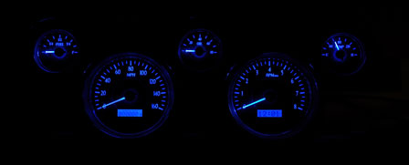 (image for) DAKOTA DIGITAL - 67-68 VHX - GAUGE KIT - CARBON FIBER W/BLU LED