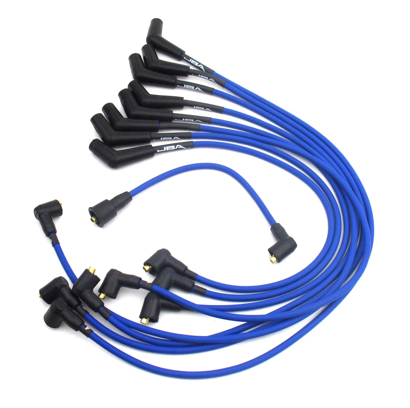 (image for) 65-73 289/302 8MM POWERCABLE SPARK PLUG WIRES - BLUE - Click Image to Close